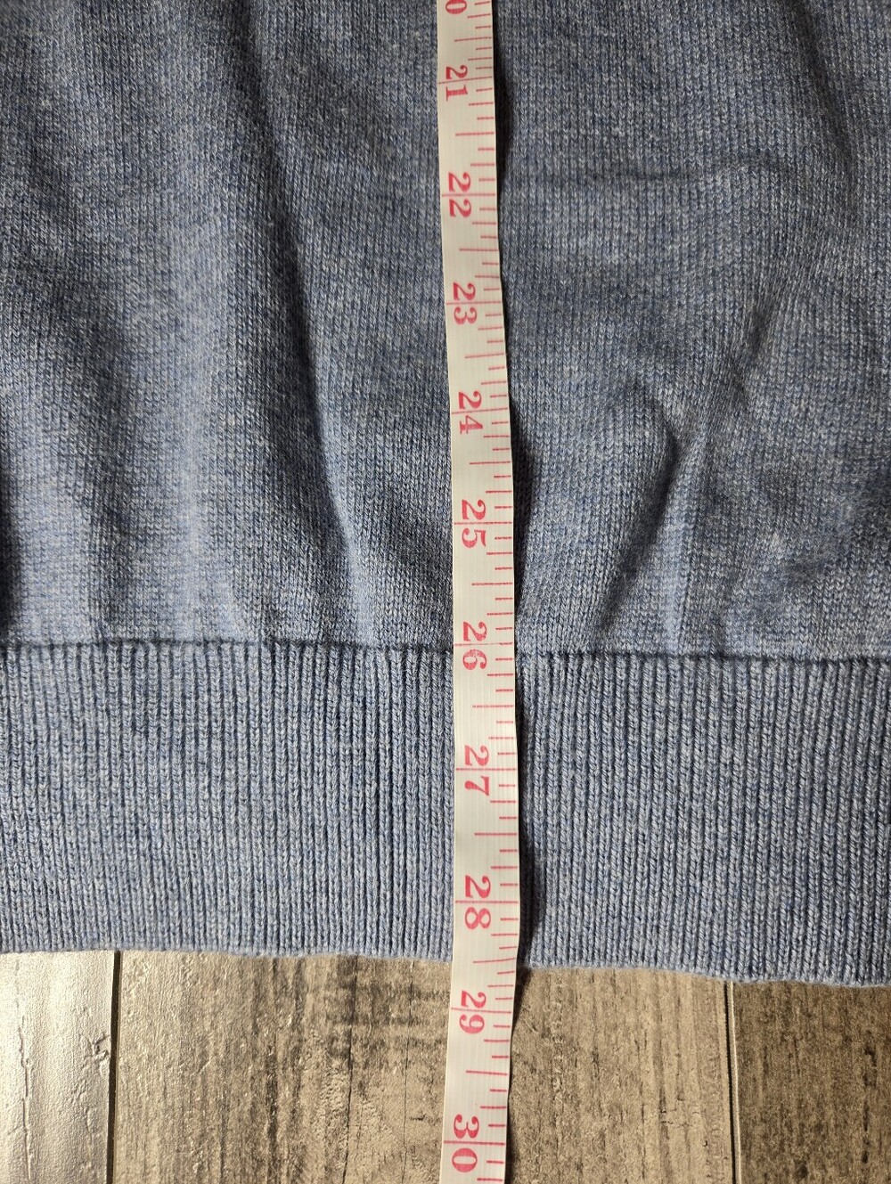 Tommy Hilfiger Men’s XXL Light Blue Quarter‑Zip Sweater - Picture 6 of 16